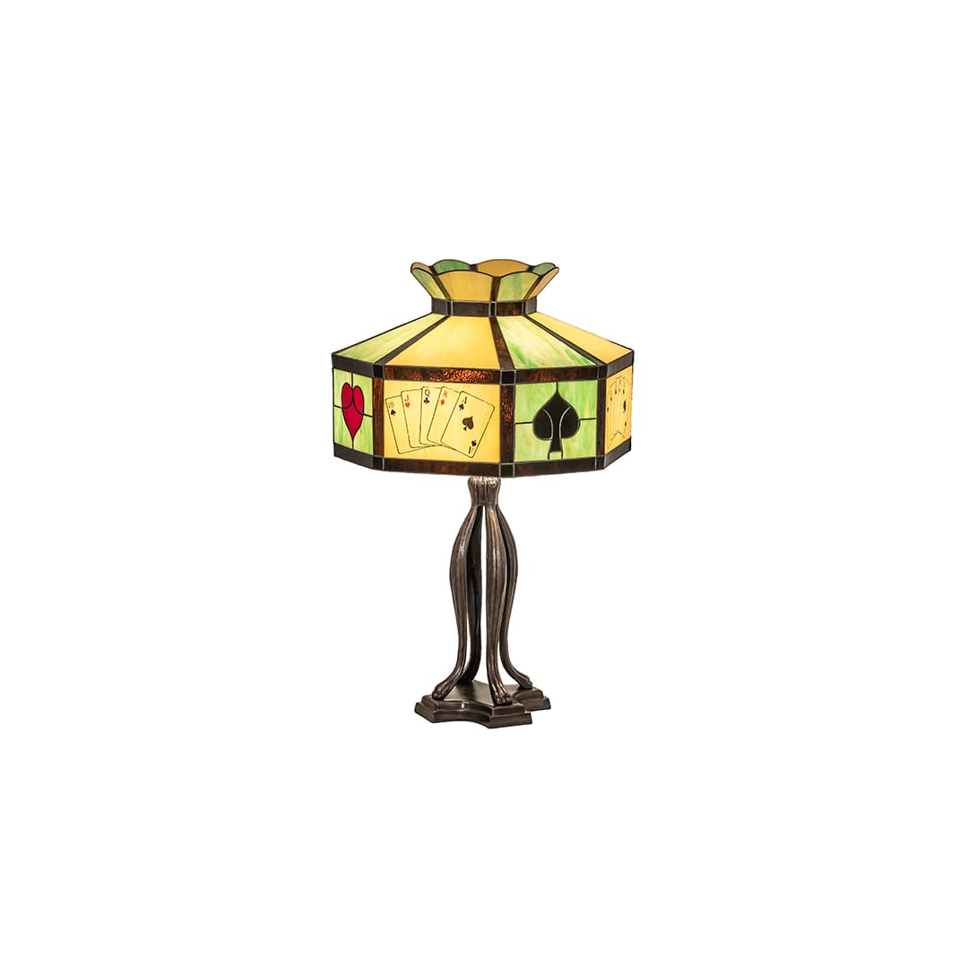 Poker Face 3 Light 33" Tall Buffet Table Lamp