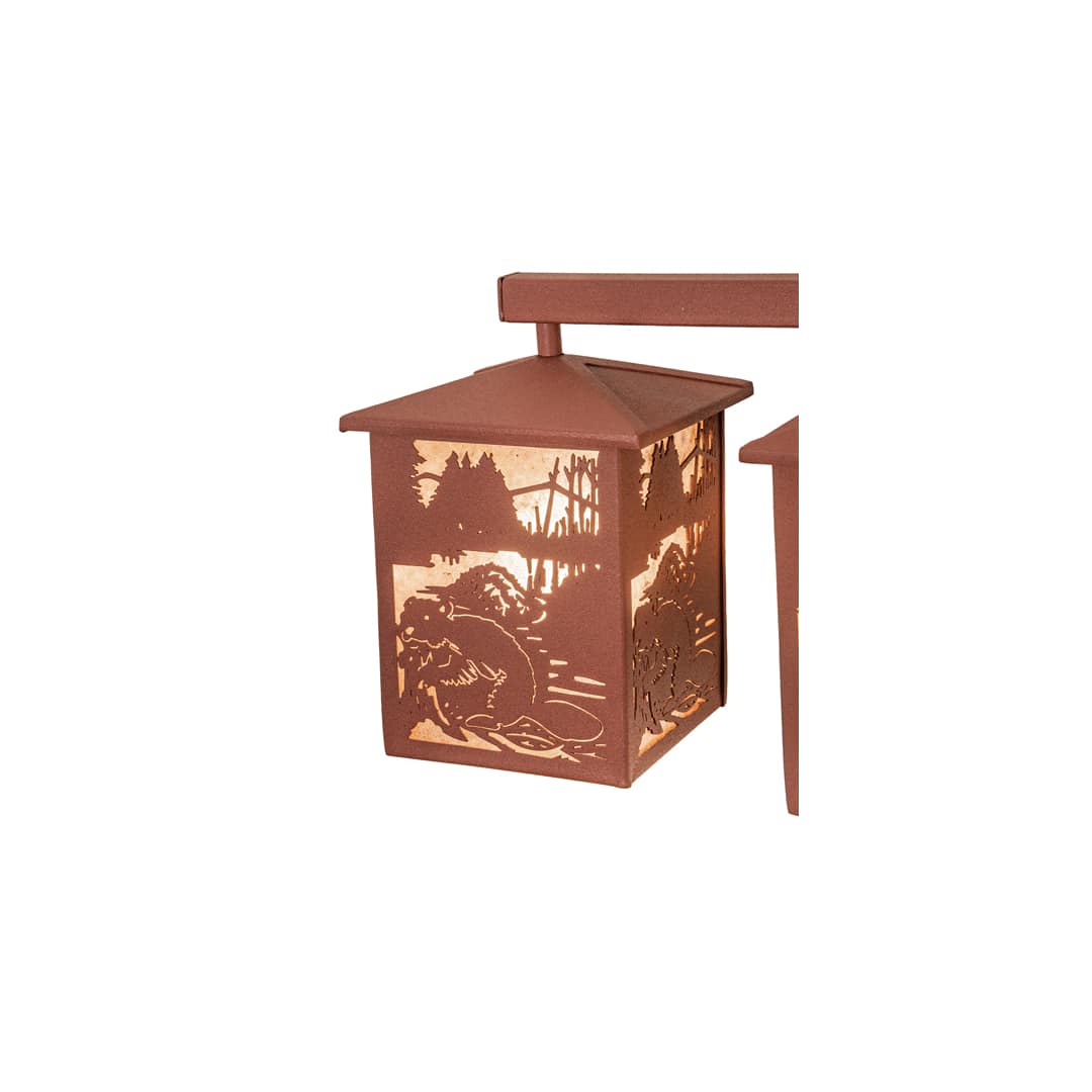 3 Light 13" Tall Wall Sconce