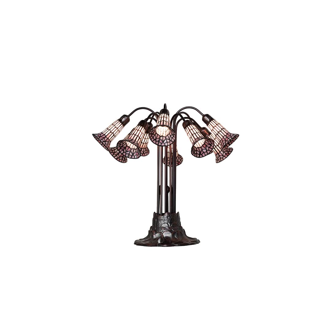 Pond Lily 10 Light 24" Tall Buffet Table Lamp