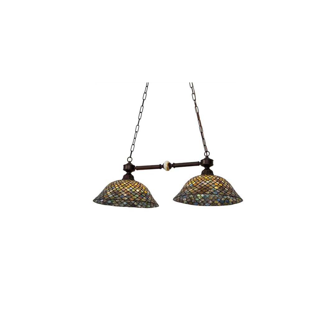 Tiffany 2 Light 16" Wide Linear Pendant