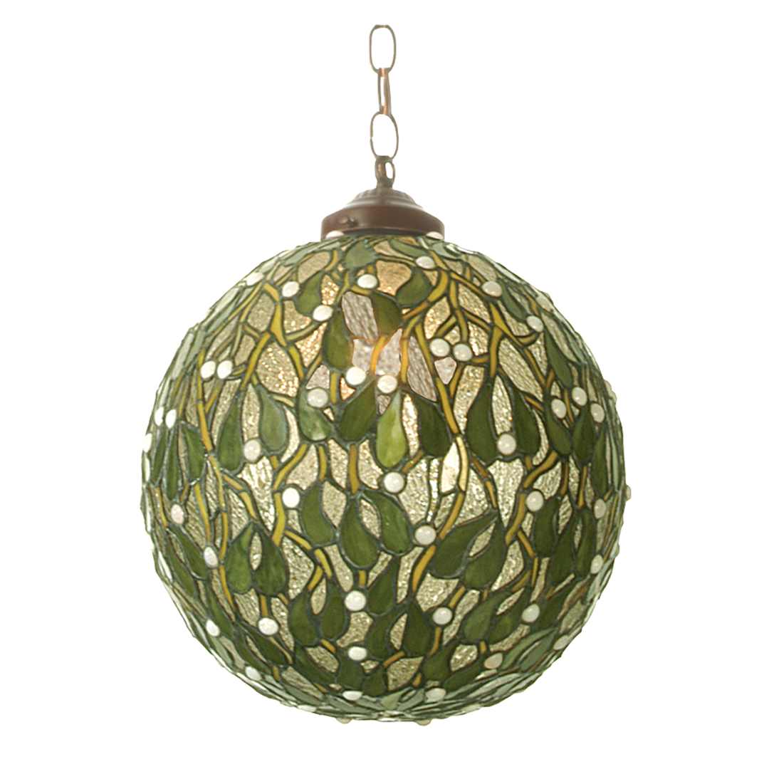 12" W Mistletoe Ball Pendant