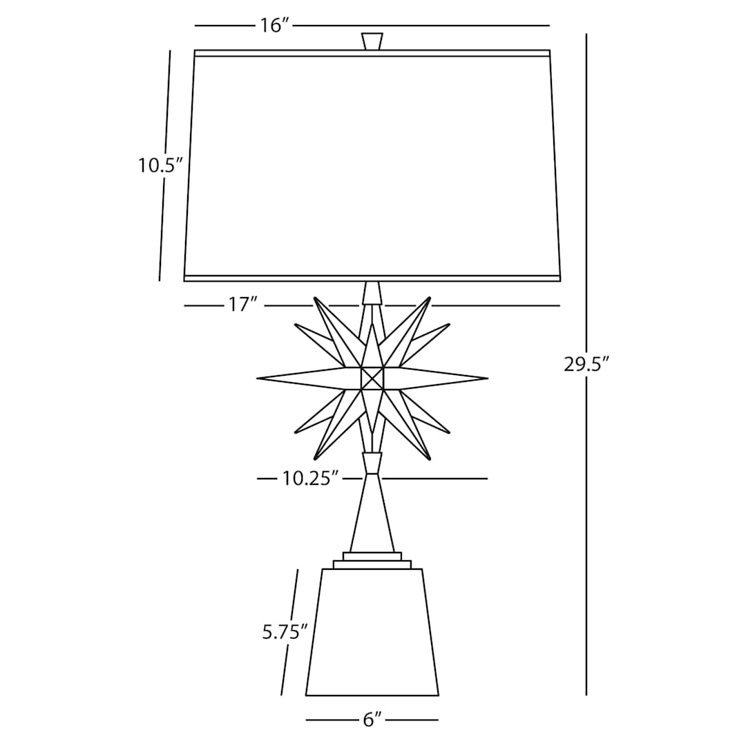 Cosmos 30" Buffet Table Lamp with Linen Fabric Shade