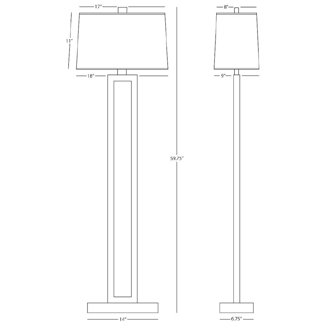 Doughnut 60" Column Floor Lamp