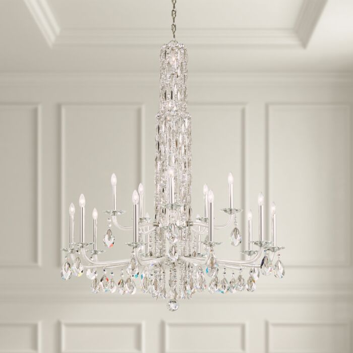 Siena 17-Light Chandelier in Stainless Steel