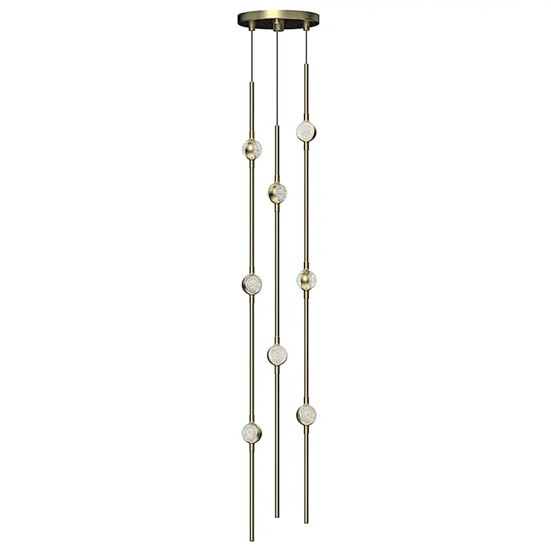 Constellation Andromeda 8 Light 6" Wide LED Abstract Multi Light Pendant with Clear Acrylic Shades