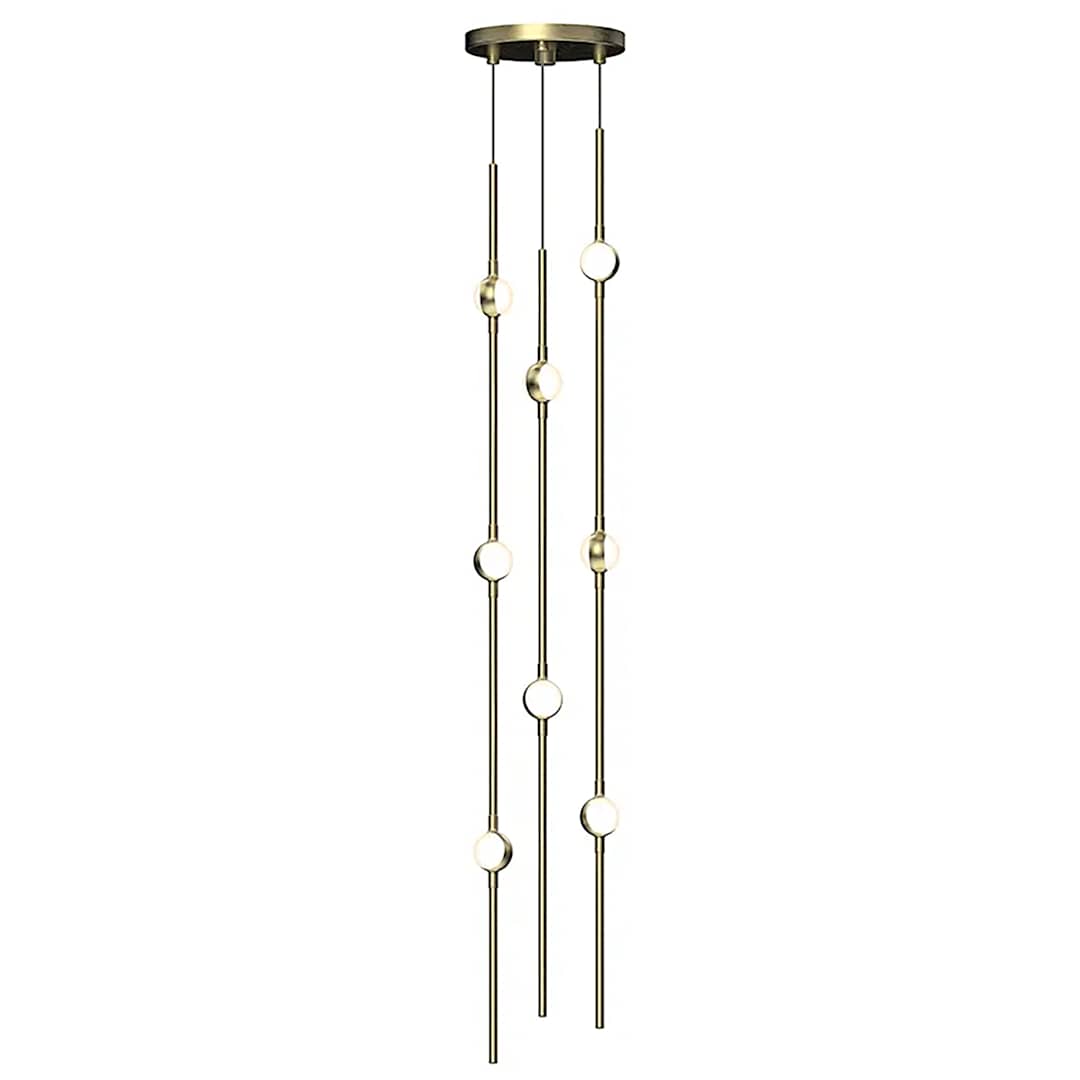 Constellation Andromeda 8 Light 6" Wide LED Abstract Multi Light Pendant with White Acrylic Shades