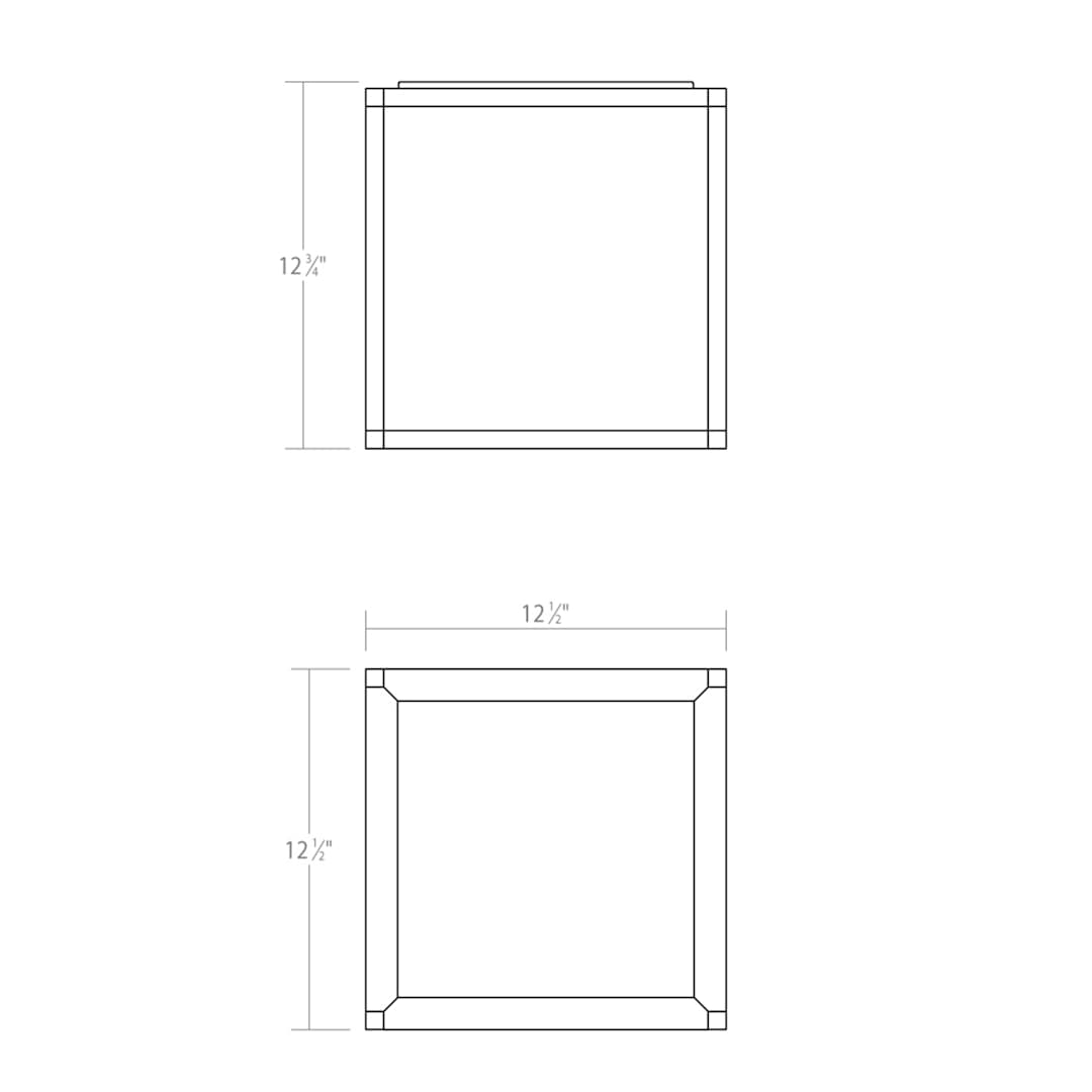 Cubix 1 Light Tall LED Surface Mount