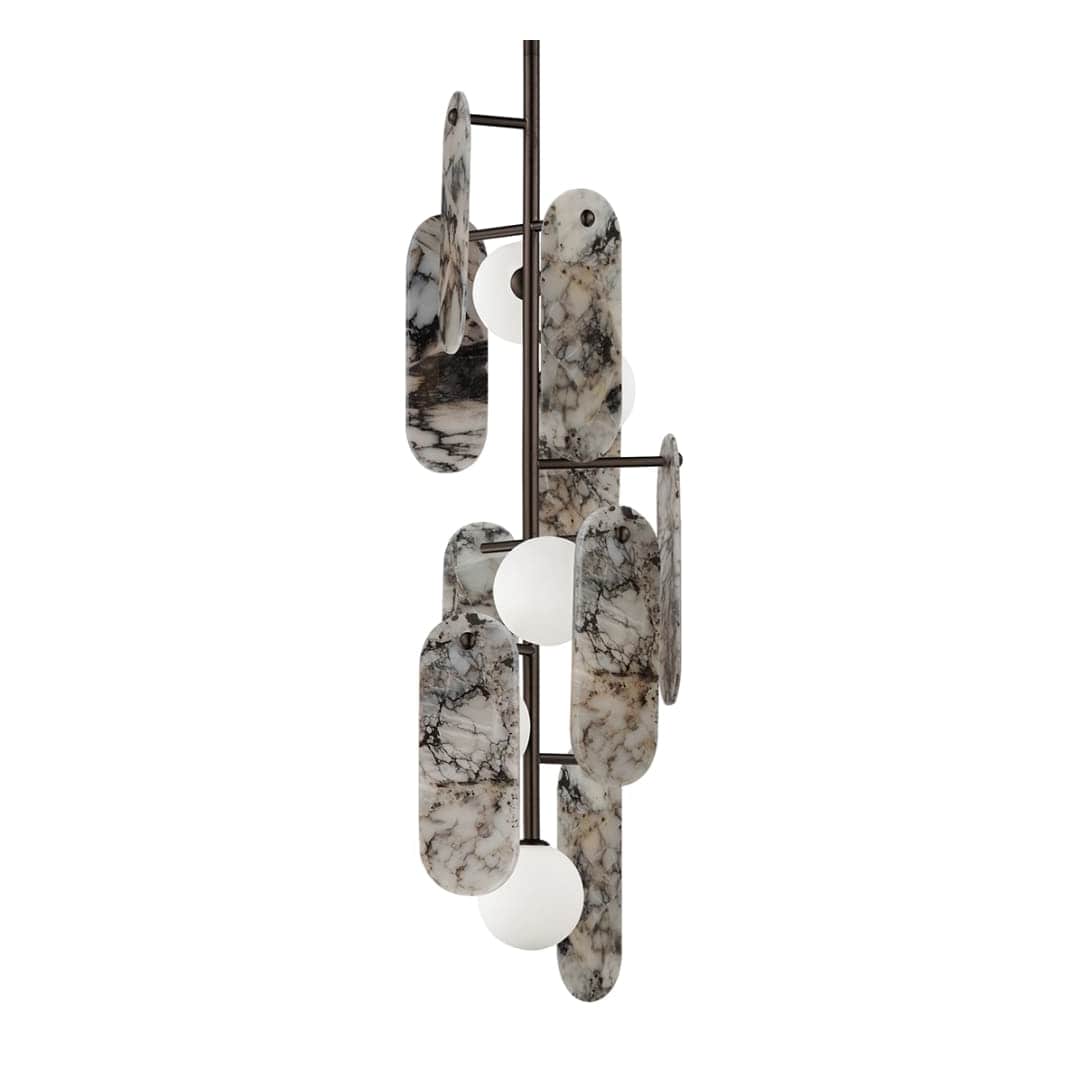 Megalith 5 Light 13" Wide LED Abstract Pendant