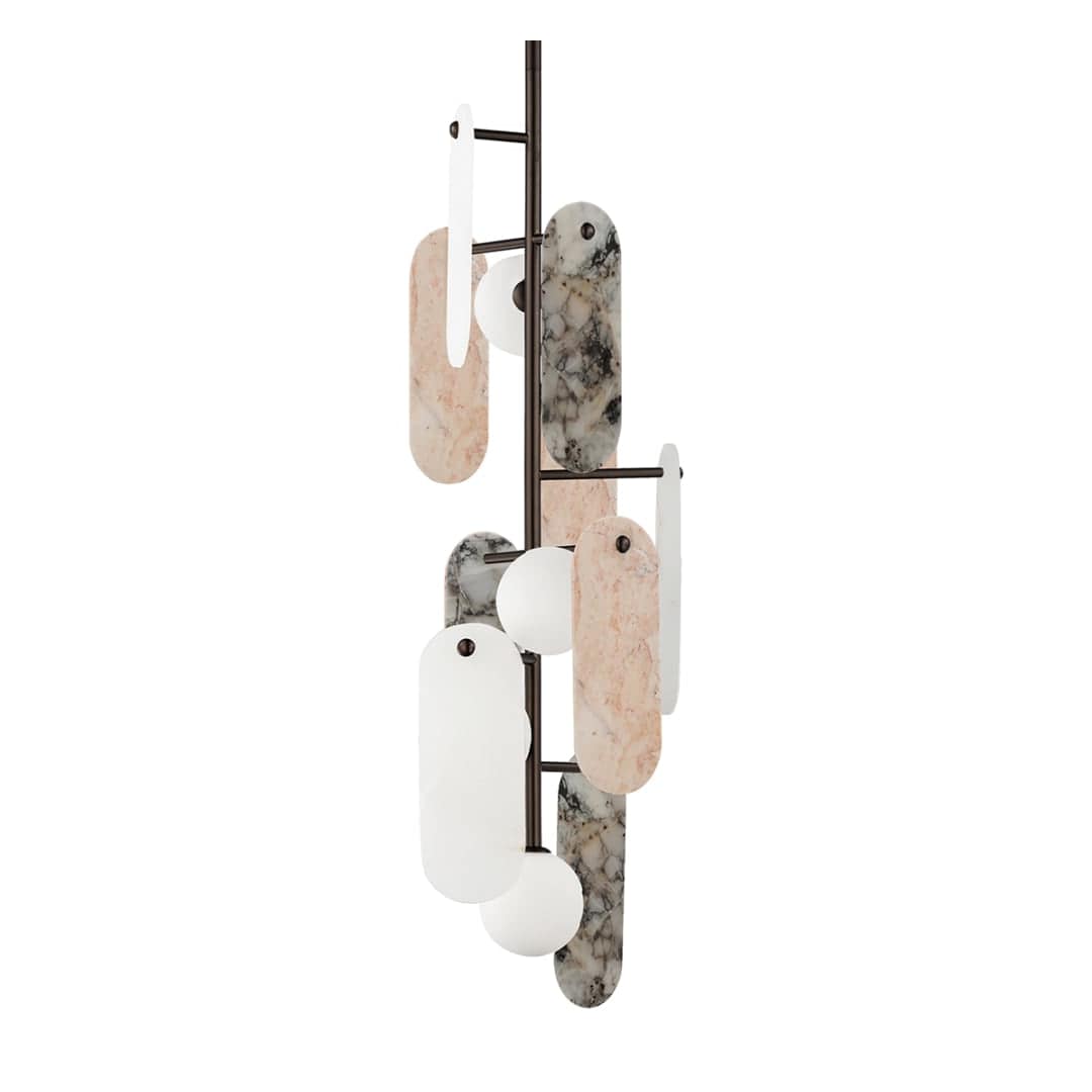 Megalith 5 Light 13" Wide LED Abstract Pendant