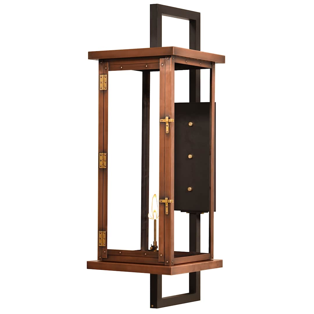 Navarrete 40" Tall Copper Natural Gas Outdoor Wall Sconce