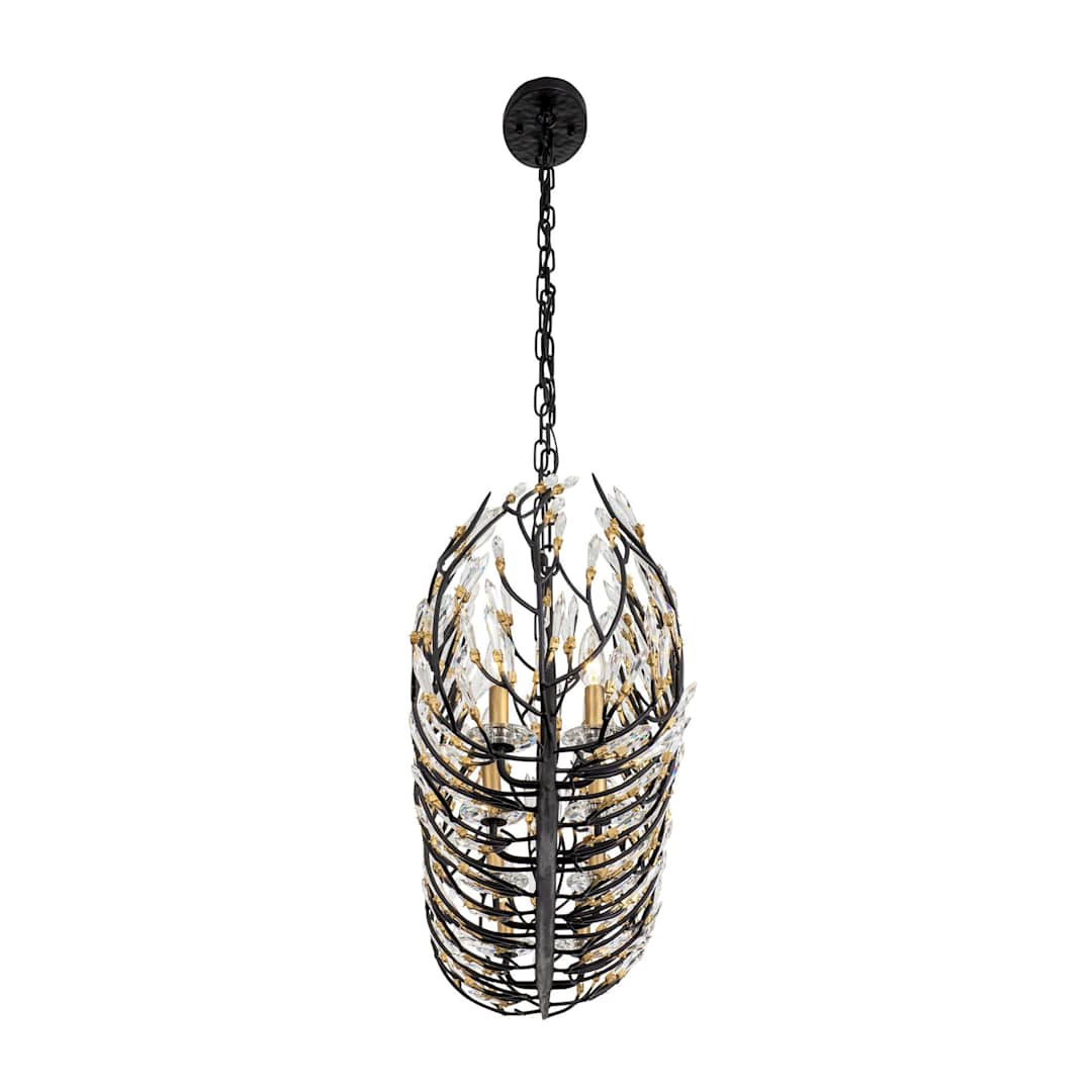 Bask 8 Light 48" Wide Crystal Linear Pendant