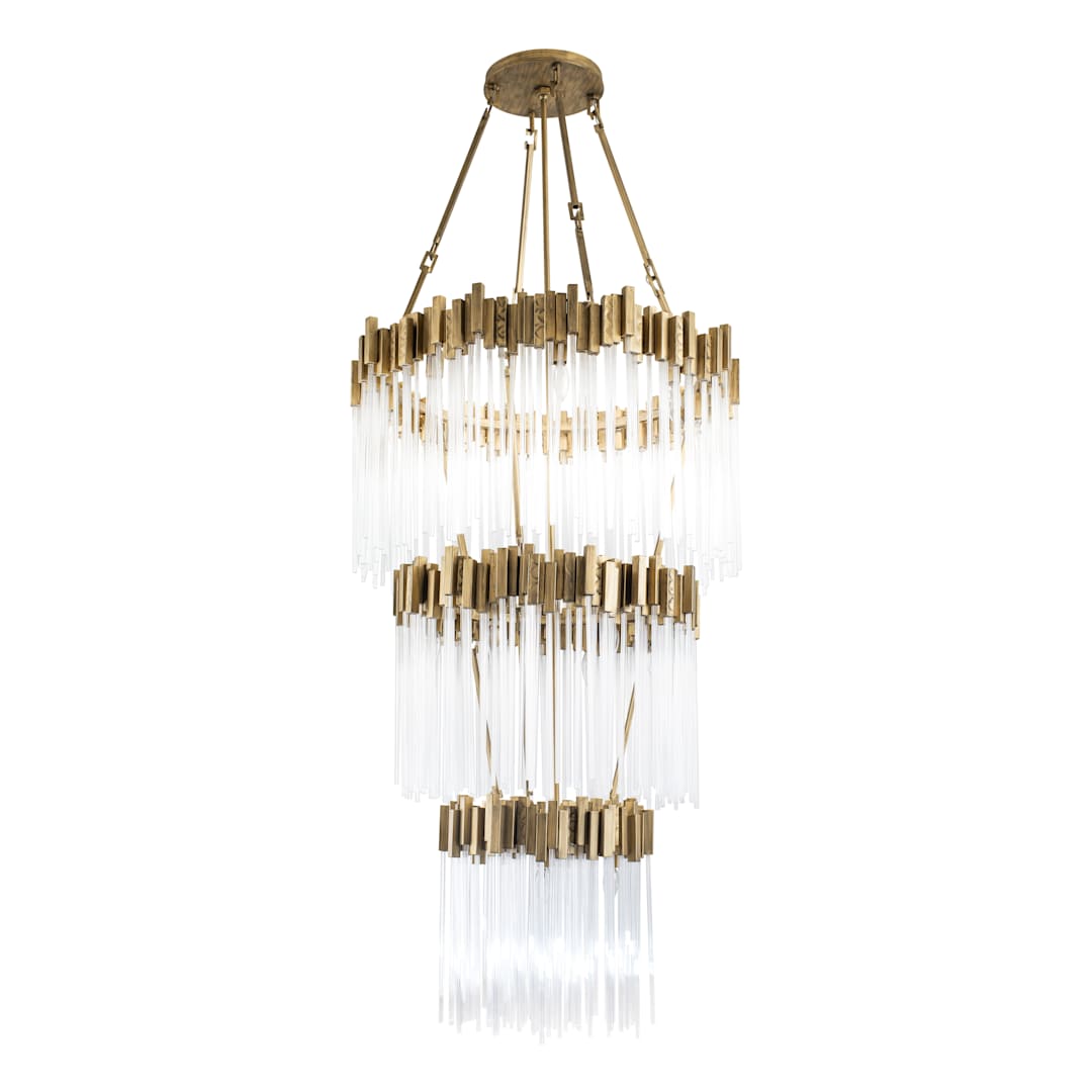 Matrix 18 Light 30" Wide Waterfall Chandelier