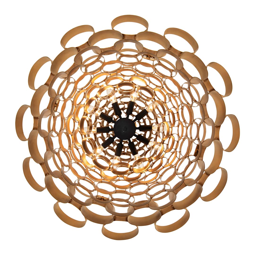 Totally Tubular 10 Light 36" Wide Waterfall Chandelier