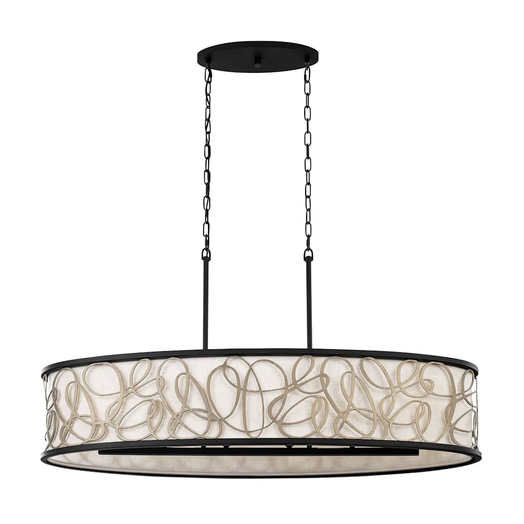 Scribble 6 Light 48" Wide Linear Pendant