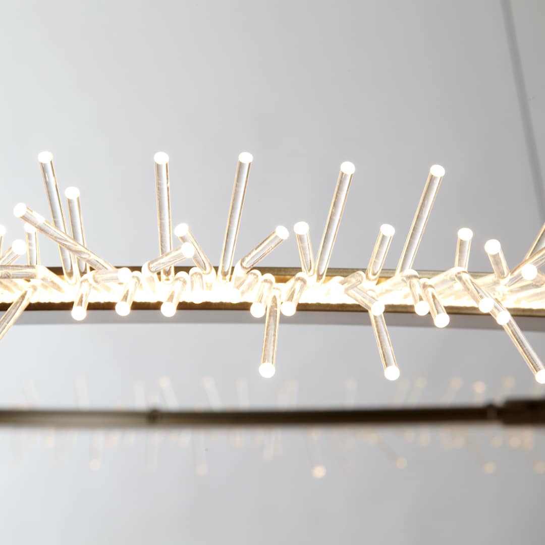 Anemone 36-7/8" Wide Integrated LED Ring Chandelier with Acrylic LED Accents