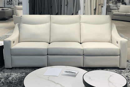 Sarasota Power Sofa - Beige Leather