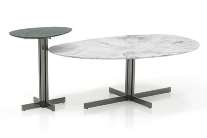 Atom Accent Table - Green Marble