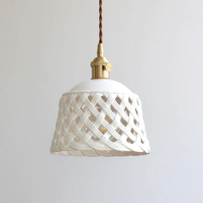 Openwork Ceramic Hanging light Pendant Lamp