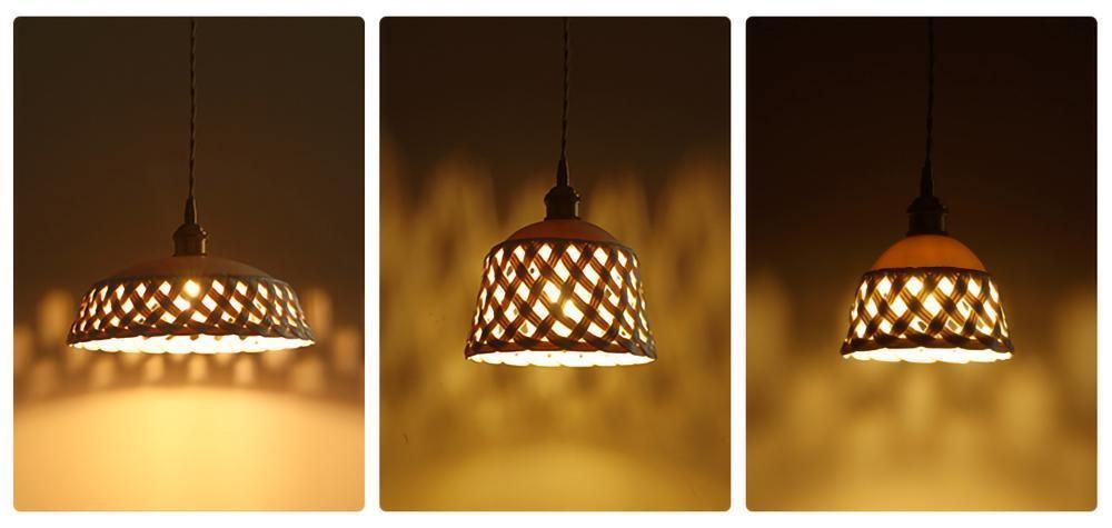 Openwork Ceramic Hanging light Pendant Lamp