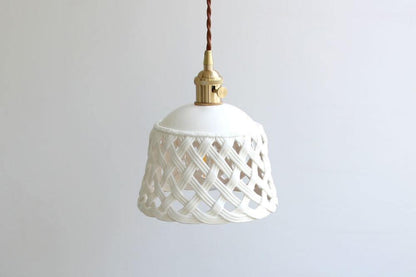 Openwork Ceramic Hanging light Pendant Lamp