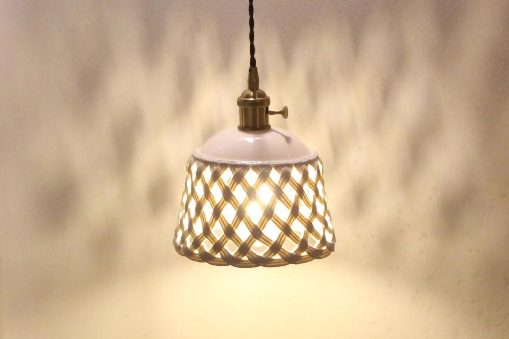 Openwork Ceramic Hanging light Pendant Lamp