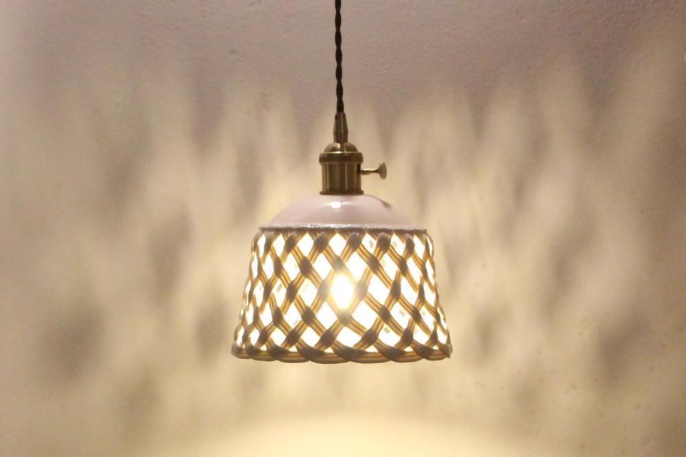 Openwork Ceramic Hanging light Pendant Lamp