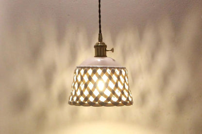 Openwork Ceramic Hanging light Pendant Lamp