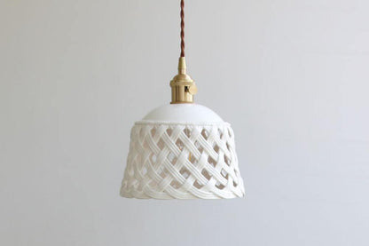 Openwork Ceramic Hanging light Pendant Lamp