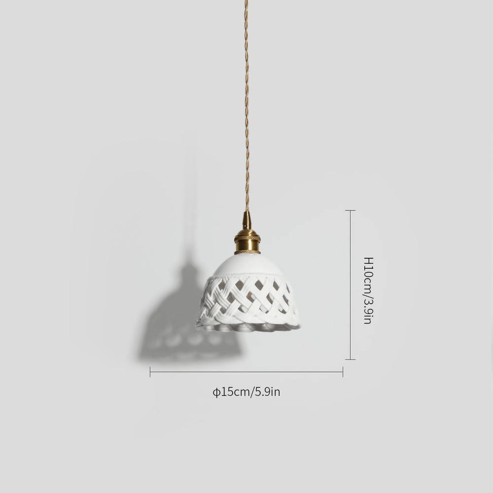 Openwork Ceramic Hanging light Pendant Lamp