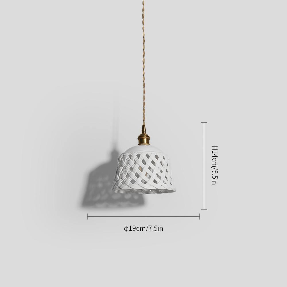 Openwork Ceramic Hanging light Pendant Lamp