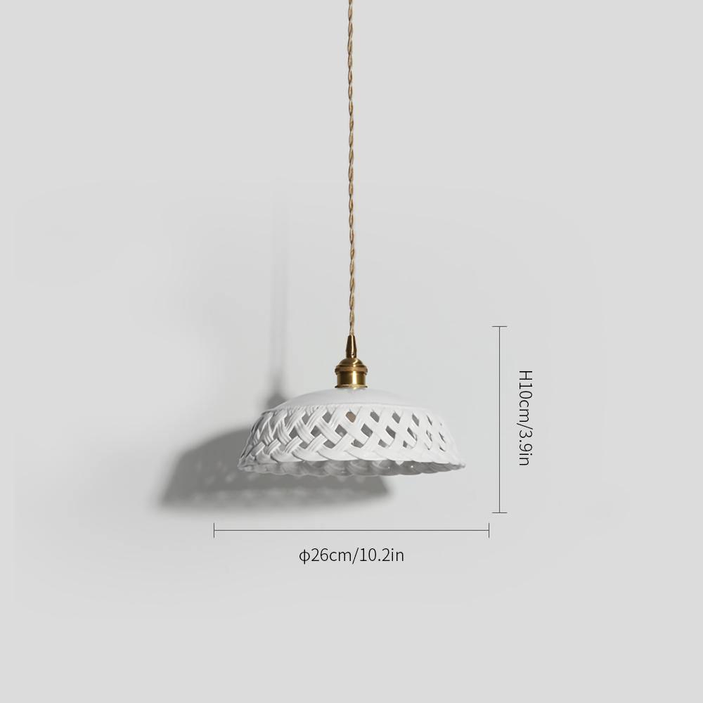 Openwork Ceramic Hanging light Pendant Lamp