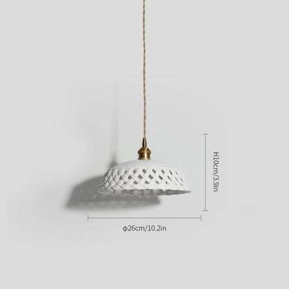 Openwork Ceramic Hanging light Pendant Lamp