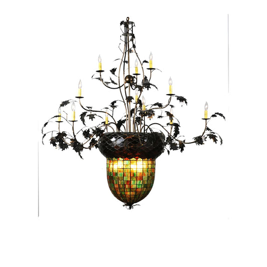 Fifteen Light Up / Down Lighting Three Tier Chandelier from the Acorn Collection