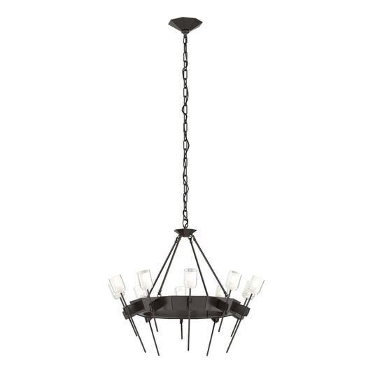 Echo 10-Light Circular Chandelier 10-Light Cast Glass (YC) in Oil Rubbed Bronze
