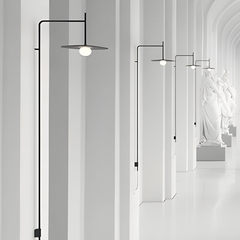 Minimalist Metal Long Pole Arm Tempo LED Wall Sconce