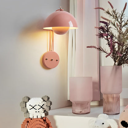 Creative Circular Three Step Dimming Nordic Round Wall Sconce Wall Lamp