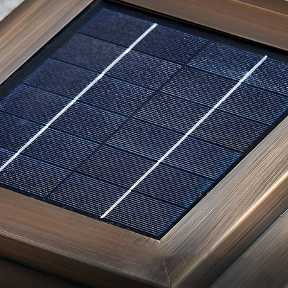 Square Waterproof Intelligent Timing modern Solar Fence Post Lights