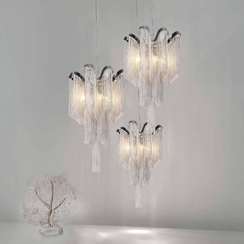 Cadena Chain Tassel Ceiling Light Fixture