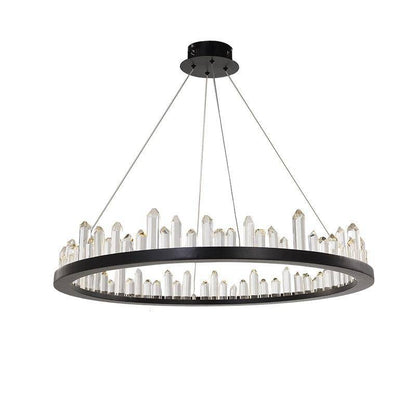 Villa Collection Crystal Wheel Chandelier