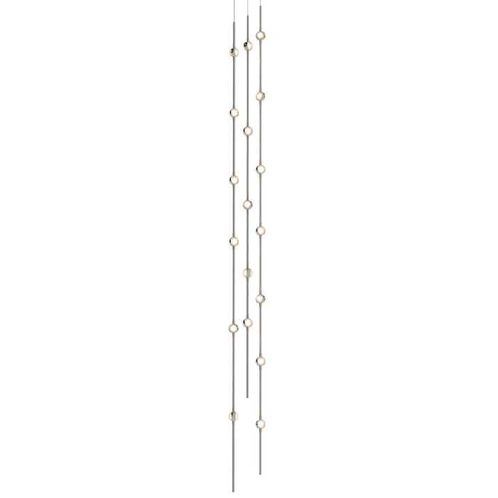 Constellation 18-Light LED Pendant in Satin Nickel