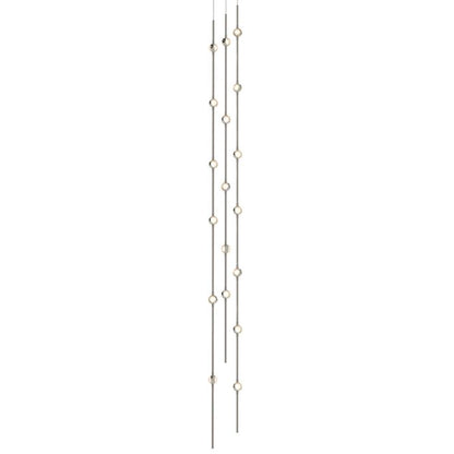 Constellation 18-Light LED Pendant in Satin Nickel