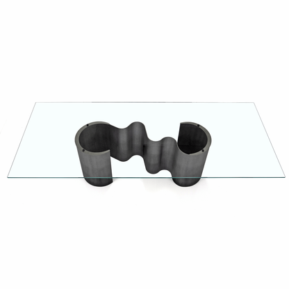 Papel Glass Dining Table - 118 In