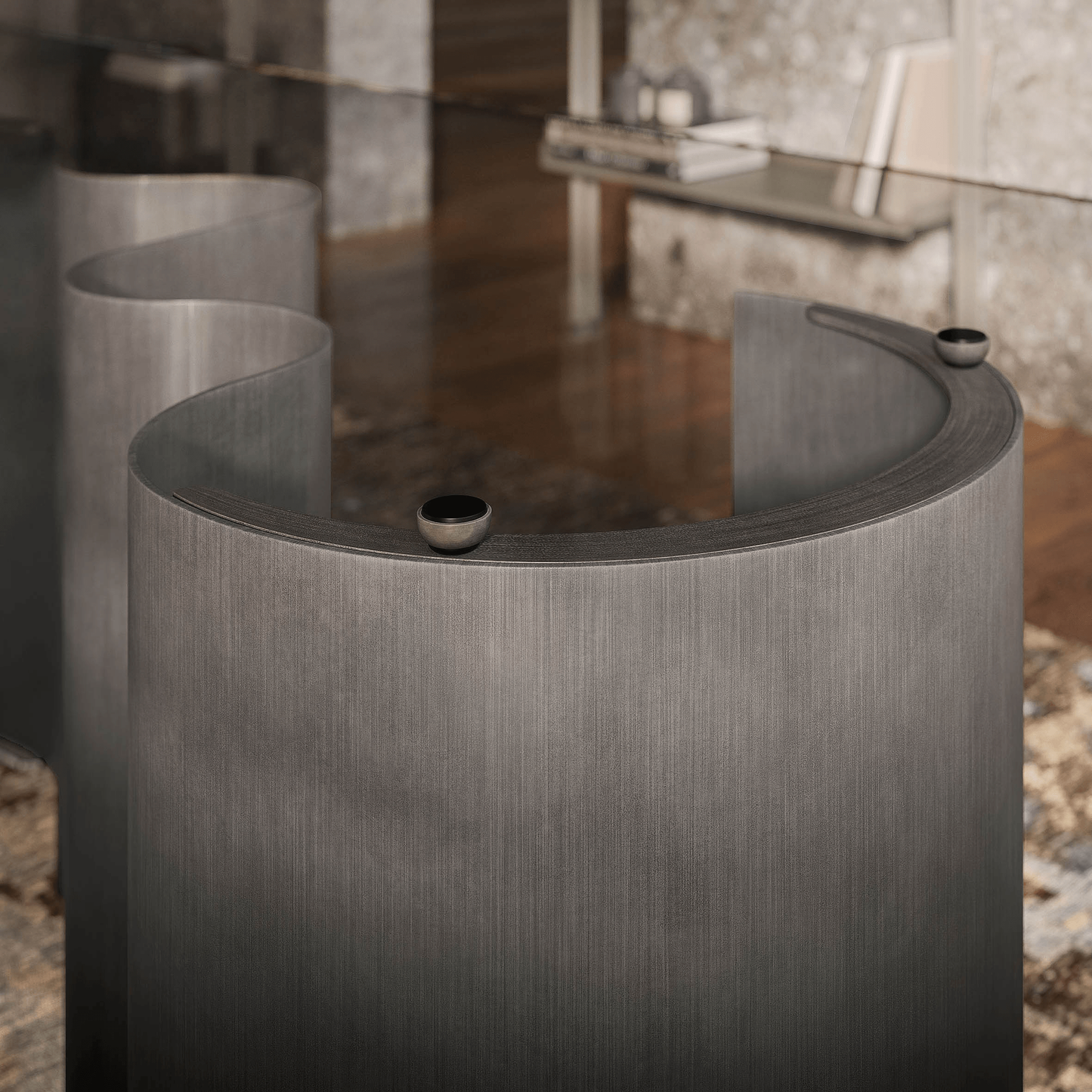 Papel Glass Dining Table - 118 In