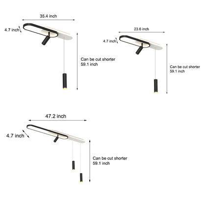 Long Strip 3 Step Dimming Modern Ceiling Lights Spotlights Hanging Lights