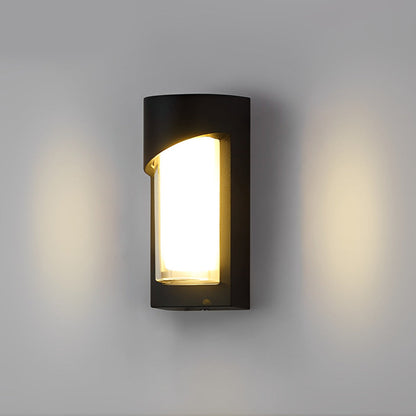 Creative Waterproof LED Black Modern Outdoor Wall Lamp Exterior Lights