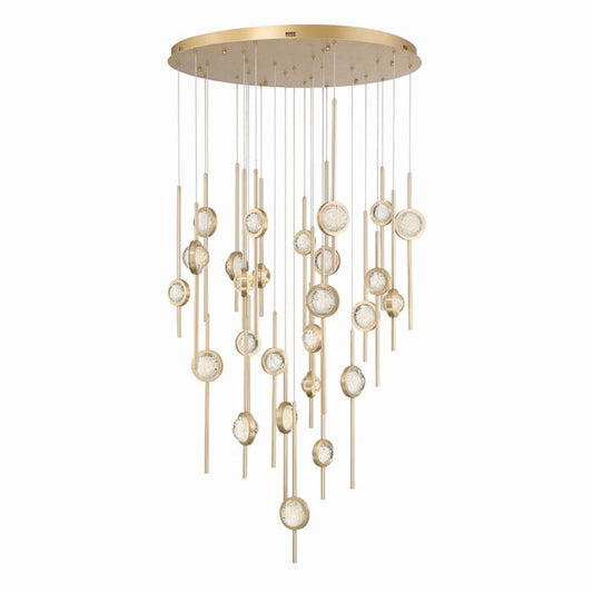 Barletta 26-Light LED Chandelier in Brass