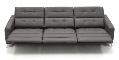 Verona Power Sofa - Grey Leather