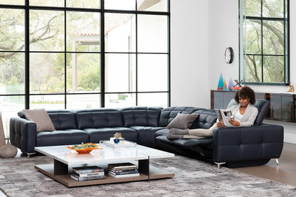 Verona Power Sofa - Grey Leather