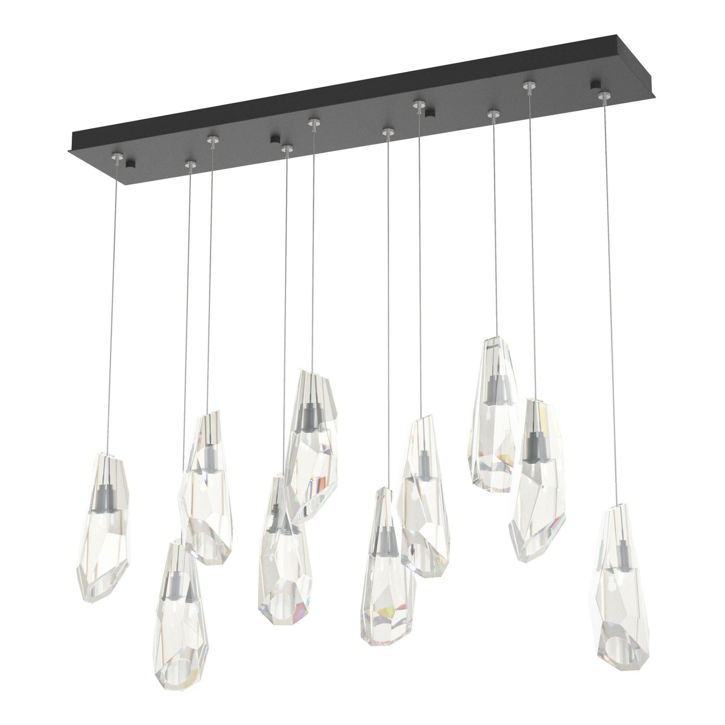 Luma 10-Light Large Crystal Pendant 10-Light Crystal in Black