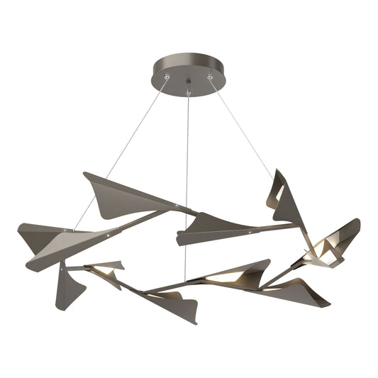 Plume 12-Light LED Pendant Dark Smoke Accent LED in Dark Smoke